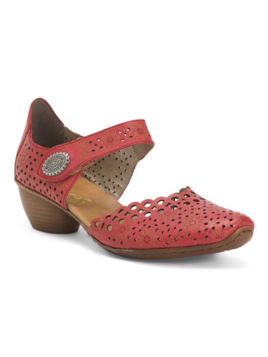 Rieker Shoes - RIEKER Leather Mirjam 53 Comfort Heels